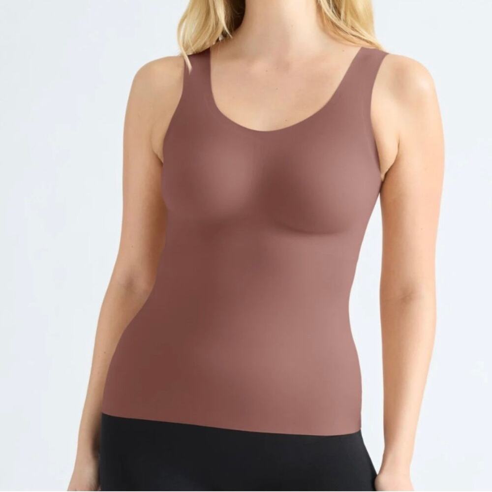 NWT Knix LuxeLift Scoop Neck Tank Sola Built In Bra Wireless Shaping Top - XXXL